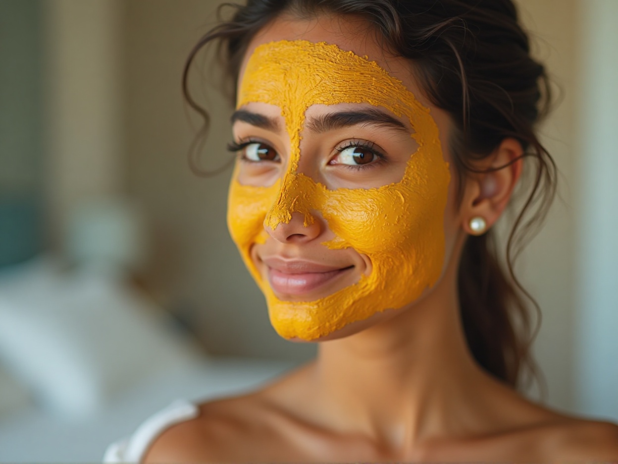 DIY Turmeric and Honey Face Mask for Radiant Winter Glow ✔
