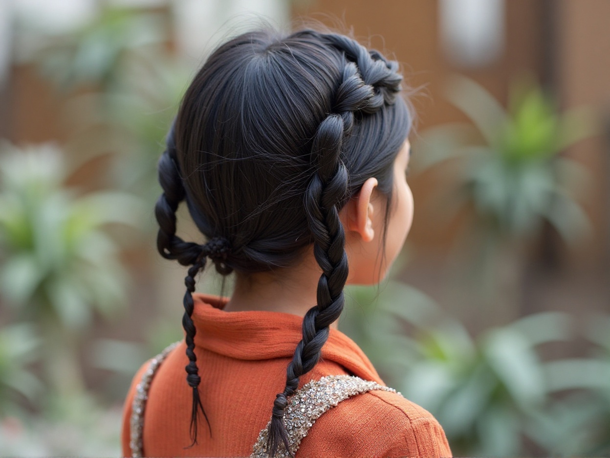 Simple Braids and Buns to Shield Your Hair from Cold Winds